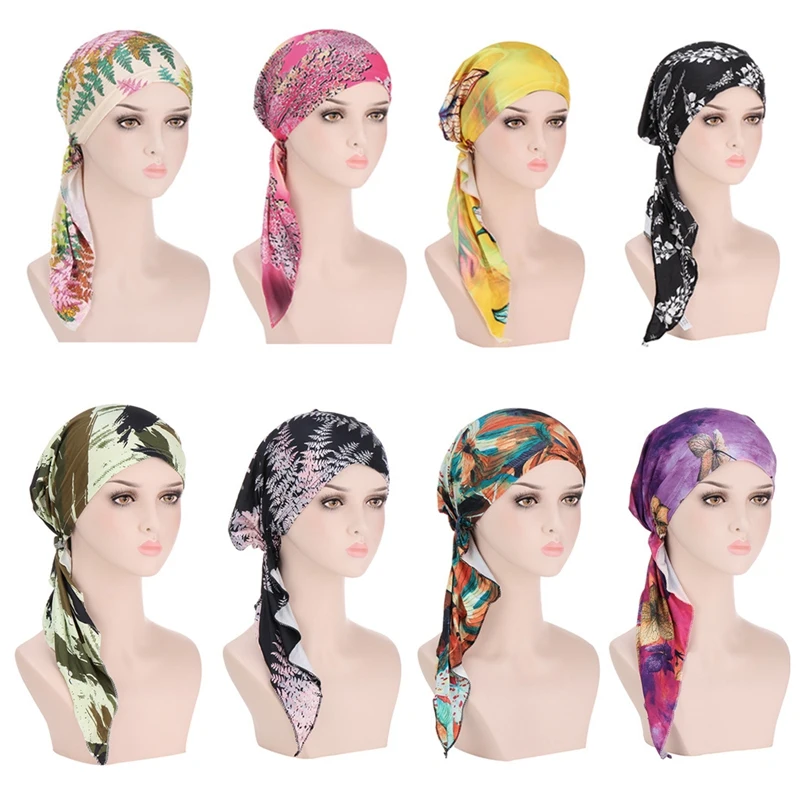 Muslim Women Printed Hijabs Hats Turban Head Head Scarf Chemo Cancer Cap Hair Loss Hat Long Tail Bow Bonnet Wide Band Wrap Cap
Muslim Women Printed Hijabs Hats Turban Head Head Scarf Chemo Cancer Cap Hair Loss Hat Long Tail Bow Bonnet Wide Band Wrap Cap