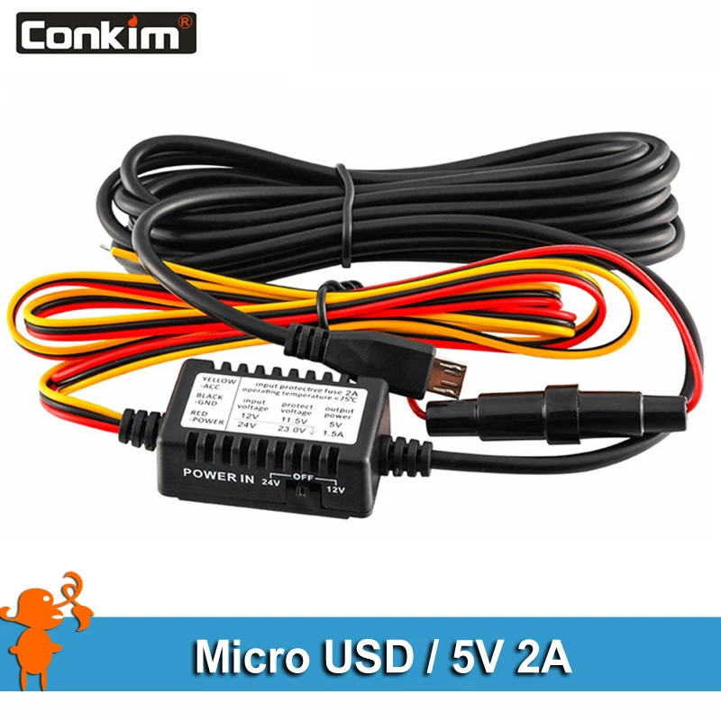 Conkim Универсальный Micro USB высококачественный комплект из жесткого провода 5 в 2 а защита для парковки для видеорегистратора защита от низкого ...
Conkim Универсальный Micro USB высококачественный комплект из жесткого провода 5 в 2 а защита для парковки для видеорегистратора защита от низкого ...