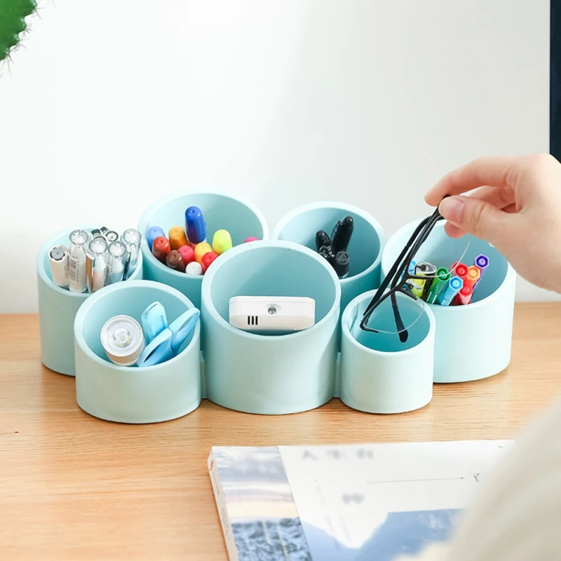 Wall-Mounted Desktop Dual-Purpose Slanting 7Compartment Desktop Organizer Caddy Rack Pencil Holder Desk Accessories
Wall-Mounted Desktop Dual-Purpose Slanting 7Compartment Desktop Organizer Caddy Rack Pencil Holder Desk Accessories