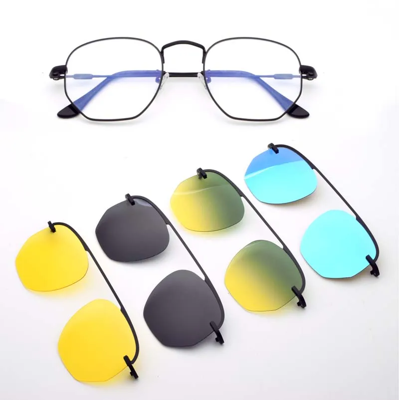 Polygonal Glasses Frame Gold With Multi-lens Sunglasses Magnetic Sleeve Polarized Clip On Myopia Spectacles Frame Black Driving
Polygonal Glasses Frame Gold With Multi-lens Sunglasses Magnetic Sleeve Polarized Clip On Myopia Spectacles Frame Black Driving
