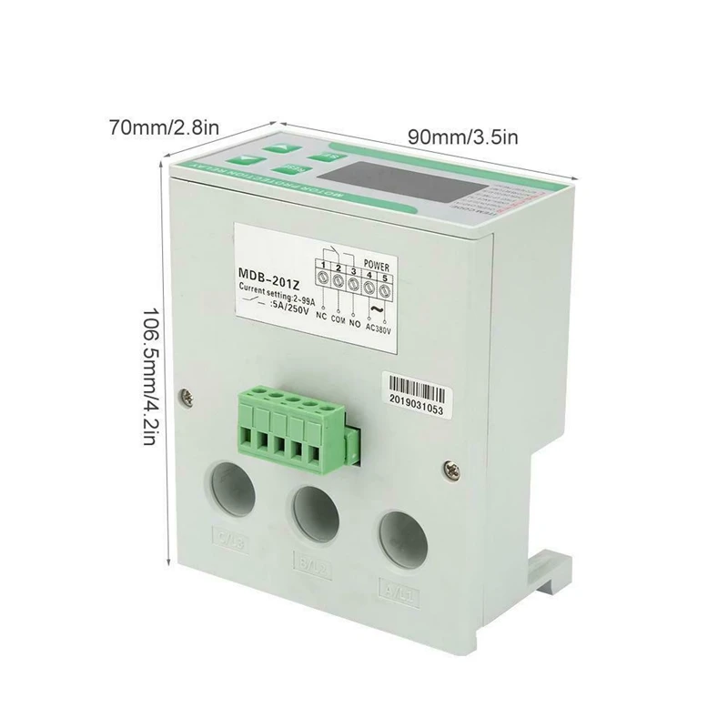 2-99A LED Overload Phase Loss Motor Protection Relay Digital Electric Motor Protector
2-99A LED Overload Phase Loss Motor Protection Relay Digital Electric Motor Protector