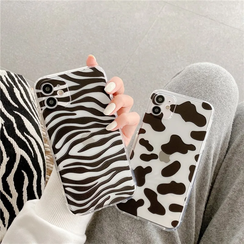Cute clear Cows Zebra pattern female soft Case For iPhone 11 12 Pro Max mini 7 8 Plus XR X XS MAX SE 2 girl phone cover fundas
Cute clear Cows Zebra pattern female soft Case For iPhone 11 12 Pro Max mini 7 8 Plus XR X XS MAX SE 2 girl phone cover fundas