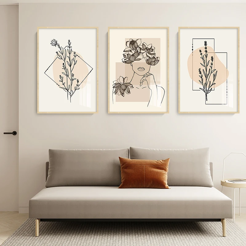 Flower Woman Canvas Poster Print Plant Leaf Line Geometric Modern Abstract Painting Wall Art Pictures for Living Room Home Decor
Flower Woman Canvas Poster Print Plant Leaf Line Geometric Modern Abstract Painting Wall Art Pictures for Living Room Home Decor