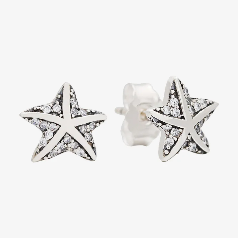 925 Sterling Silver Pan Earring New set tropical Starfish Earrings For Women Wedding Gift Fashion Jewelry
925 Sterling Silver Pan Earring New set tropical Starfish Earrings For Women Wedding Gift Fashion Jewelry