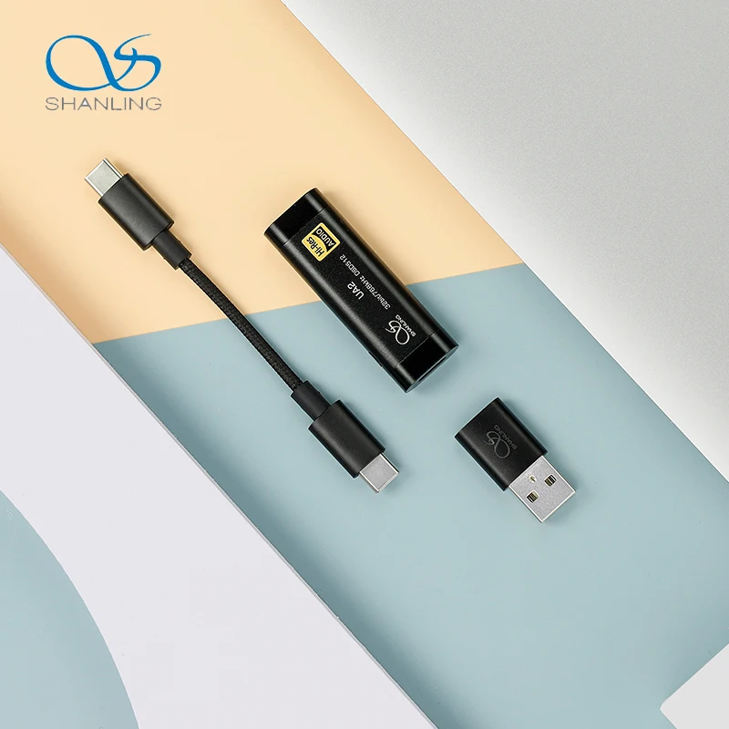 Shanling UA2 ES9038Q2M USB DAC/AMP 32bit/768kHz DSD512 3 5mm SE и 2 BAL выделенный портативный Декодер