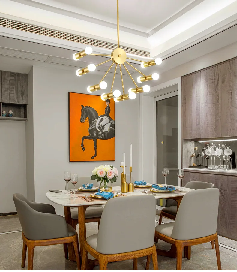 Nordic living room chandelier modern minimalist light luxury atmosphere home bedroom dining creative American lamps
Nordic living room chandelier modern minimalist light luxury atmosphere home bedroom dining creative American lamps