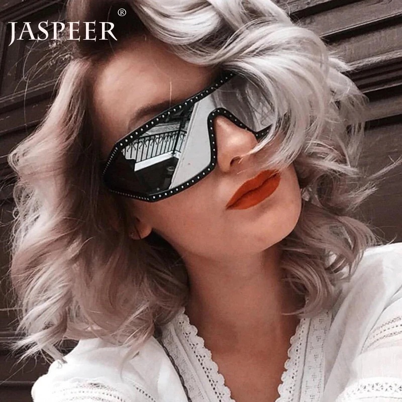 Новинка креативные солнцезащитные очки JASPEER в большой оправе для женщин и мужчин
