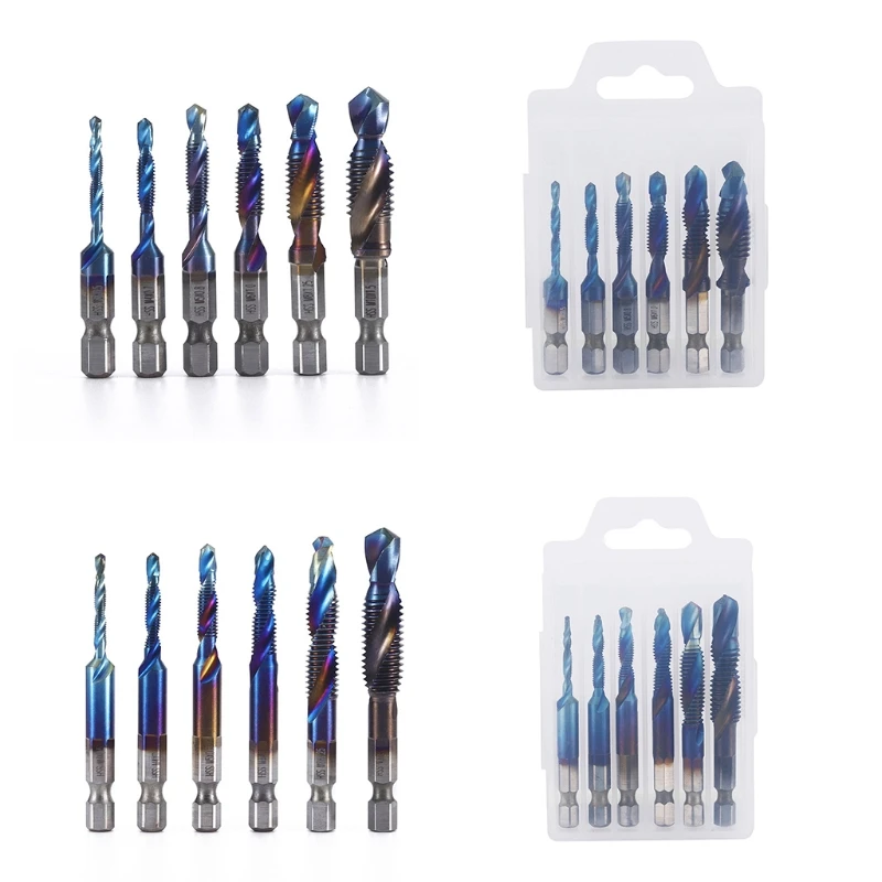35ED Drill Tap Bits Set HSS Combination Drill & Tap Bit Set Screw Tapping Bit Tool Hex Shank Tool Kit Metric Thread
35ED Drill Tap Bits Set HSS Combination Drill & Tap Bit Set Screw Tapping Bit Tool Hex Shank Tool Kit Metric Thread
