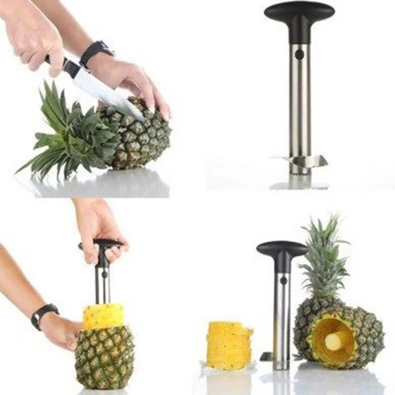 1Pcs Creativity Stainless Steel Pineapple Peeler Accessories Pineapple Slicers Fruit Knife Cutter Corer Slicer Kitchen Tools 
1Pcs Creativity Stainless Steel Pineapple Peeler Accessories Pineapple Slicers Fruit Knife Cutter Corer Slicer Kitchen Tools