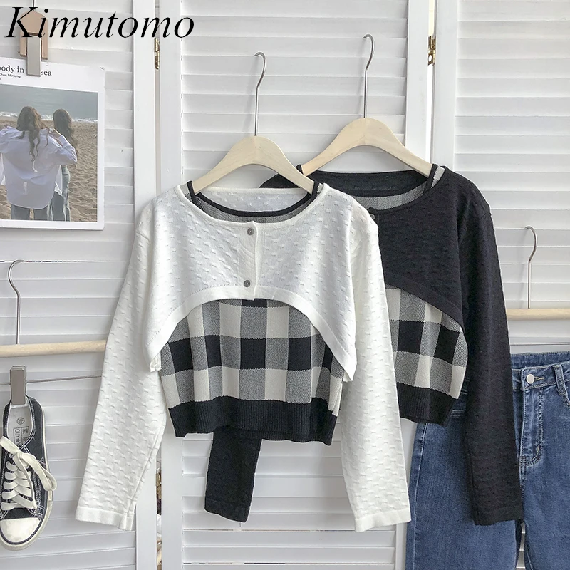 Повседневные женские костюмы Kimutomo, осенняя корейская мода, короткий вязаный кардиган с длинным рукавом и круглым вырезом, вязаная одежда в ...
Повседневные женские костюмы Kimutomo, осенняя корейская мода, короткий вязаный кардиган с длинным рукавом и круглым вырезом, вязаная одежда в ...