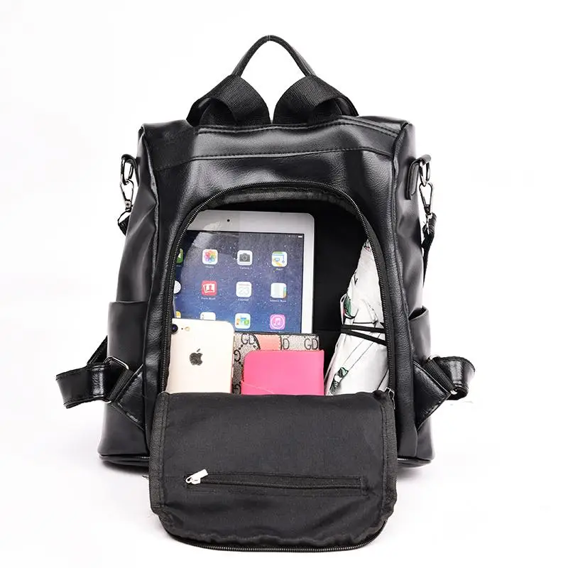 Vintage Female Oil Skin Leather Backpacks Multifunction Women Backpack Anti Theft School Bags for Teenage Girls Travel Mochila
Vintage Female Oil Skin Leather Backpacks Multifunction Women Backpack Anti Theft School Bags for Teenage Girls Travel Mochila