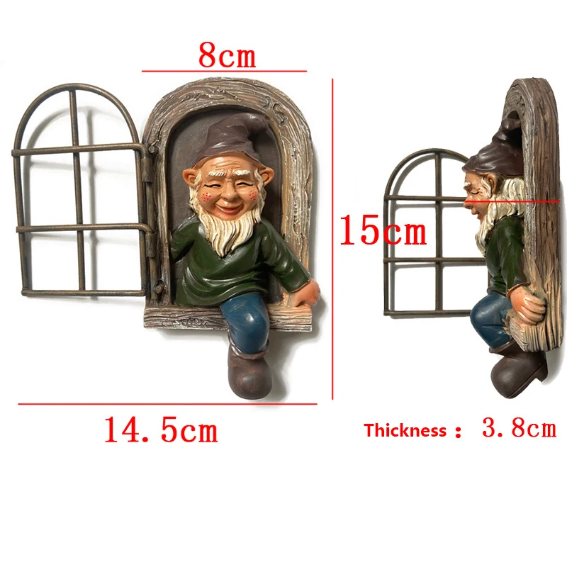 15cm Resin Naughty Garden Gnome Ornament Garden Decoration Statue White Old Man Fairy Garden Accessories Elves Desk Decor Gift
15cm Resin Naughty Garden Gnome Ornament Garden Decoration Statue White Old Man Fairy Garden Accessories Elves Desk Decor Gift