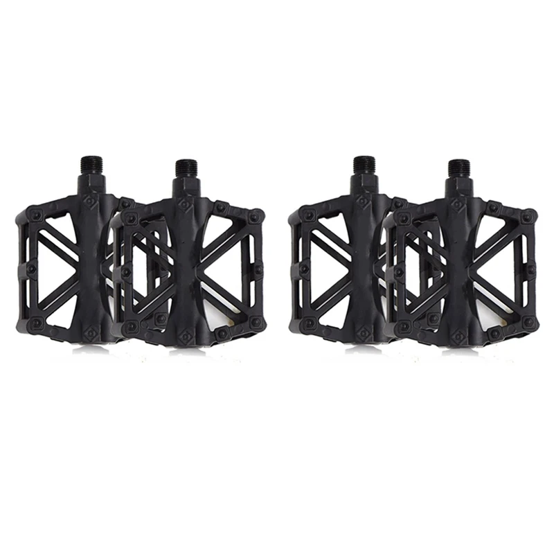 

2 Pairs Bike Pedal,Non-Slip MTB Mountain Bicycle Pedals with Anti-Skid Pins,Bearing Bicycle Pedals for BMX Cycle Bikes