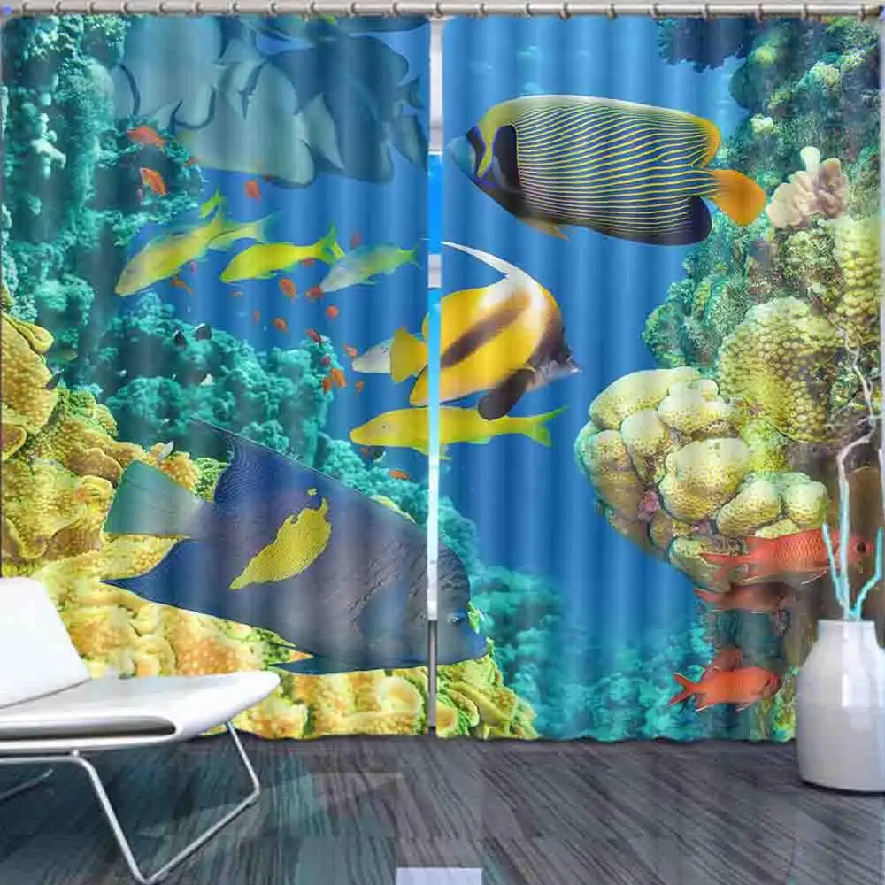 3D шторы для детской спальни, красивые Подводные стереоскопические шторы, HD затемняющие шторы
3D шторы для детской спальни, красивые Подводные стереоскопические шторы, HD затемняющие шторы