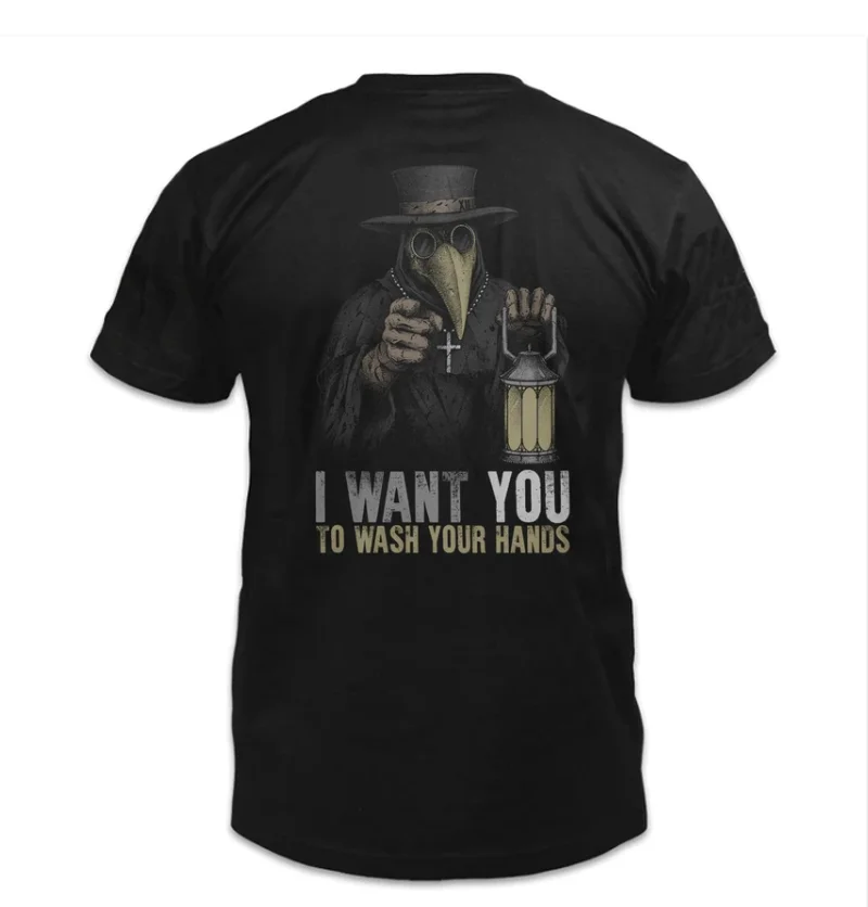 The Plague Doctor Has A Dire Message for All of The Unclean; Wash Your Hands. Men's T-Shirt New Sizes S-3XL
The Plague Doctor Has A Dire Message for All of The Unclean; Wash Your Hands. Men's T-Shirt New Sizes S-3XL
