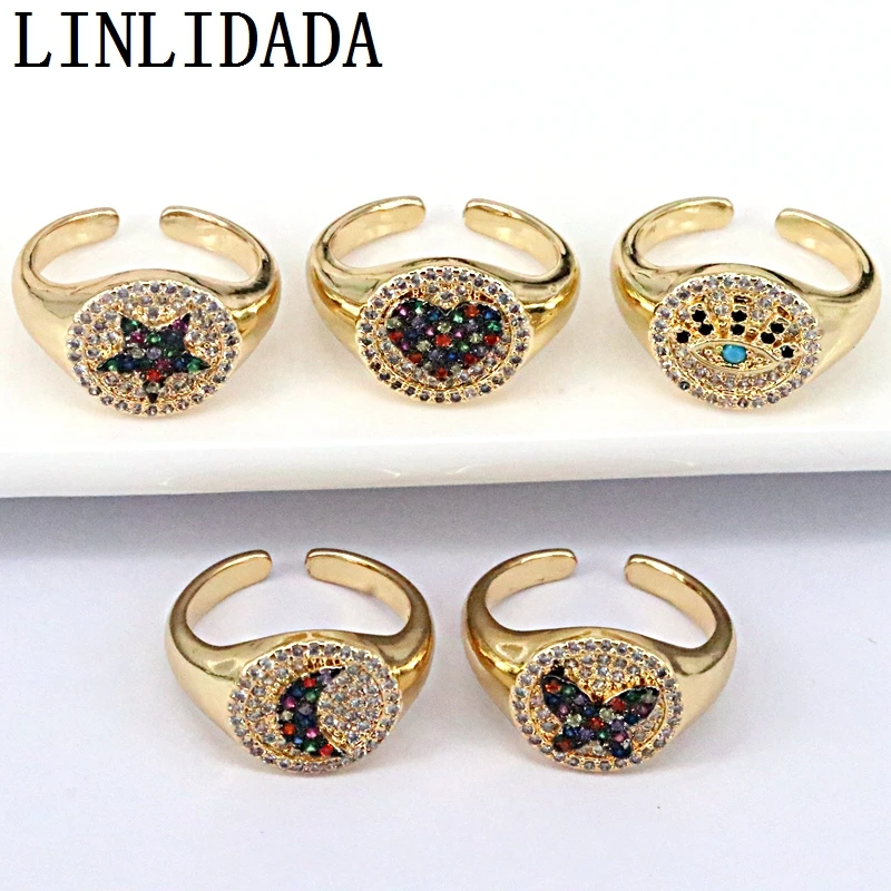 10Pcs Trendy Gold Filled Zircon Butterfly star moon heart Rings for Women Round Shape Middle Finger Ring Women Jewelry Gift
10Pcs Trendy Gold Filled Zircon Butterfly star moon heart Rings for Women Round Shape Middle Finger Ring Women Jewelry Gift
