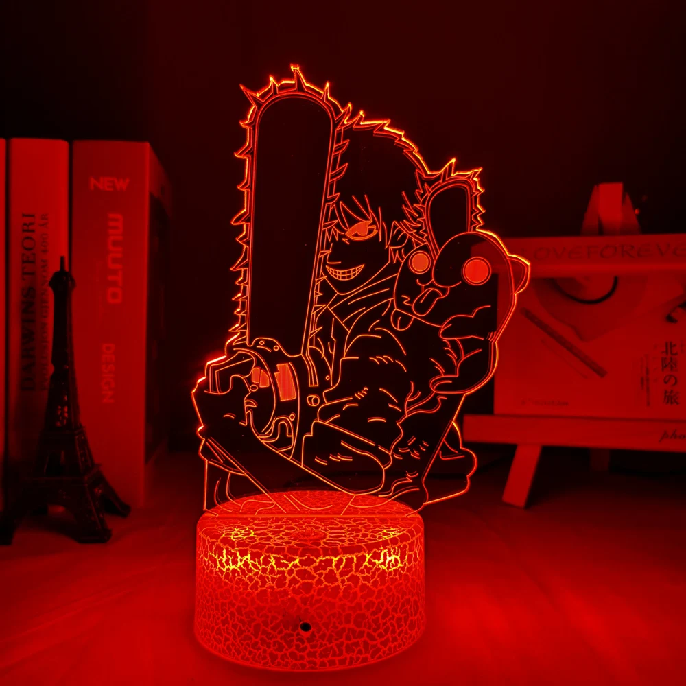Manga Chainsaw Man Power Pochita 3d Night Light Comics Cartoon Character Light Bedroom Decorative Anime Chainsaw Man 3D Lamp
Manga Chainsaw Man Power Pochita 3d Night Light Comics Cartoon Character Light Bedroom Decorative Anime Chainsaw Man 3D Lamp