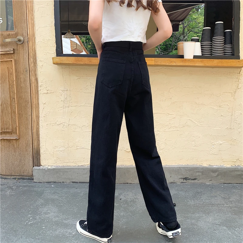 Limiguyue Long Denim Jeans Women Adjustable High Waist Wide Leg Jeans Ladies Trousers Fashion Straight Pants Jean Femme K785
Limiguyue Long Denim Jeans Women Adjustable High Waist Wide Leg Jeans Ladies Trousers Fashion Straight Pants Jean Femme K785