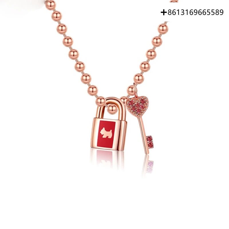 Новинка, серебристо-красные ювелирные изделия серии heart lock 925 с характерным звуком, Женская цепочка до ключиц
Новинка, серебристо-красные ювелирные изделия серии heart lock 925 с характерным звуком, Женская цепочка до ключиц