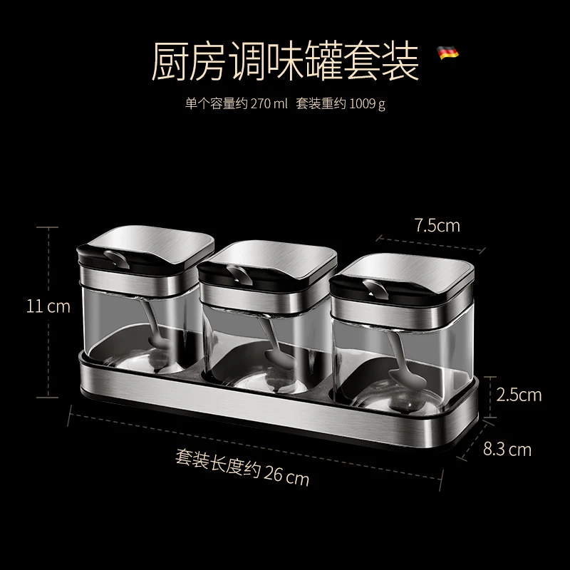 Kitchen Seasoning Jar Glass Spice Container Spoon Set Seasoning Organizer Box Condiment Salero De Cocina Spice Rack Tools EA6TWG
Kitchen Seasoning Jar Glass Spice Container Spoon Set Seasoning Organizer Box Condiment Salero De Cocina Spice Rack Tools EA6TWG