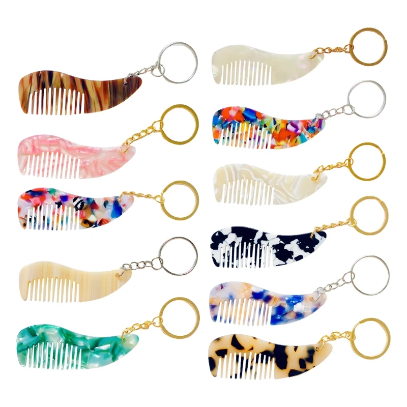 Creative Acetate Mini Hair Comb Portable Keychain Lovely Leopard Print Hairbrush Hairdressing Tools Travel Keyring for Women
Creative Acetate Mini Hair Comb Portable Keychain Lovely Leopard Print Hairbrush Hairdressing Tools Travel Keyring for Women