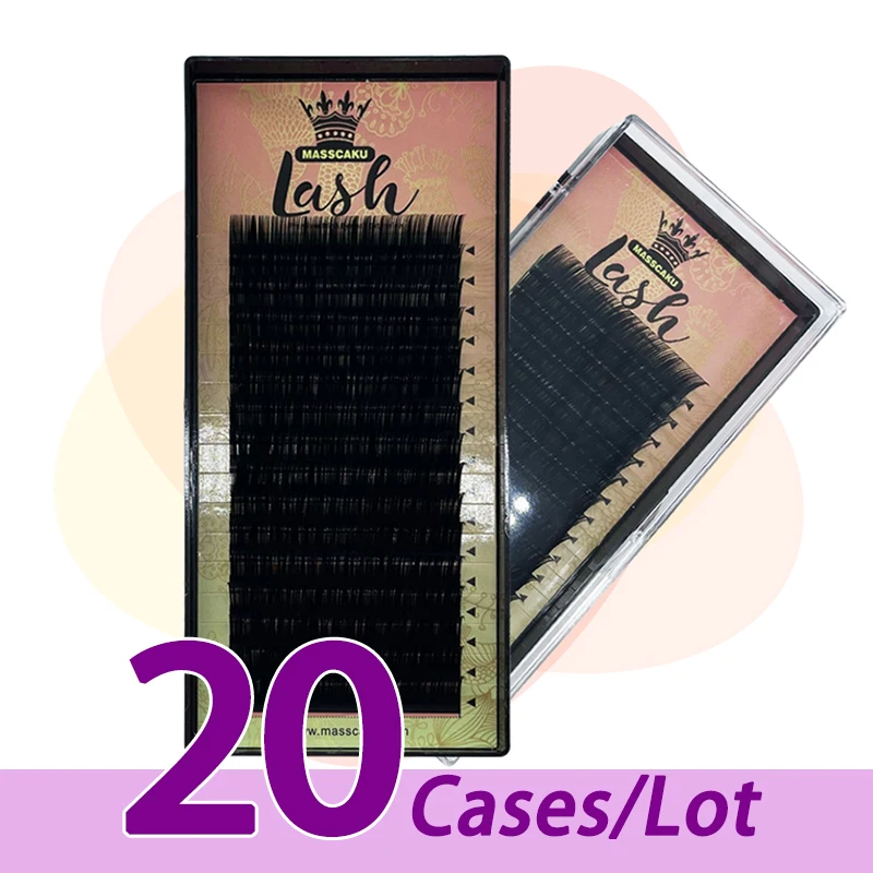 20case/lot MASSCAKU 16rows 8~20mm premium individual lash extensions supplier korean material soft lash extensions for beauty
20case/lot MASSCAKU 16rows 8~20mm premium individual lash extensions supplier korean material soft lash extensions for beauty