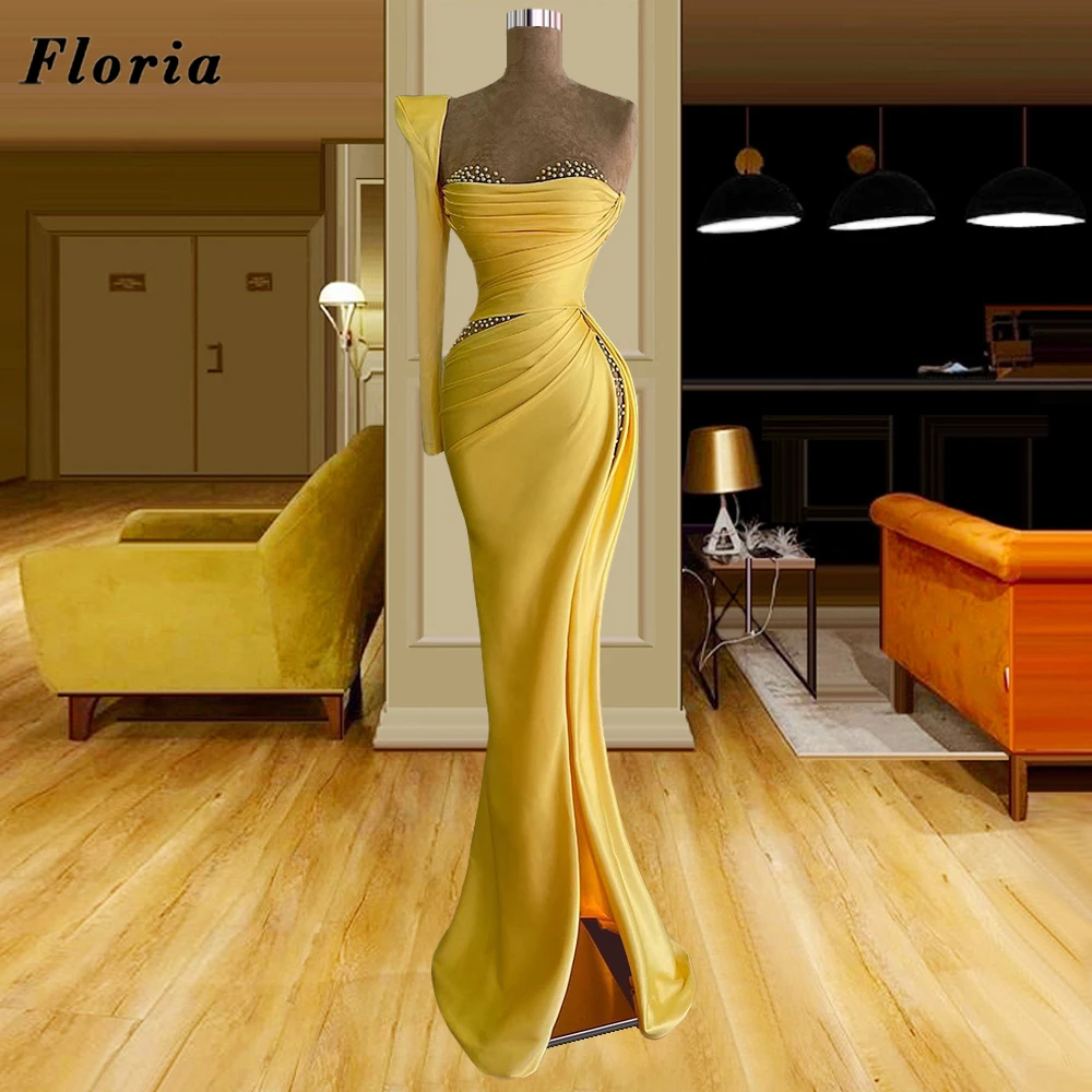 Elegant Mermaid Pearls Evening Dresses Arabic Dubai Simple Satin Prom Dresses For Women Celebrity Dresses Vestidos De Fiesta
Elegant Mermaid Pearls Evening Dresses Arabic Dubai Simple Satin Prom Dresses For Women Celebrity Dresses Vestidos De Fiesta