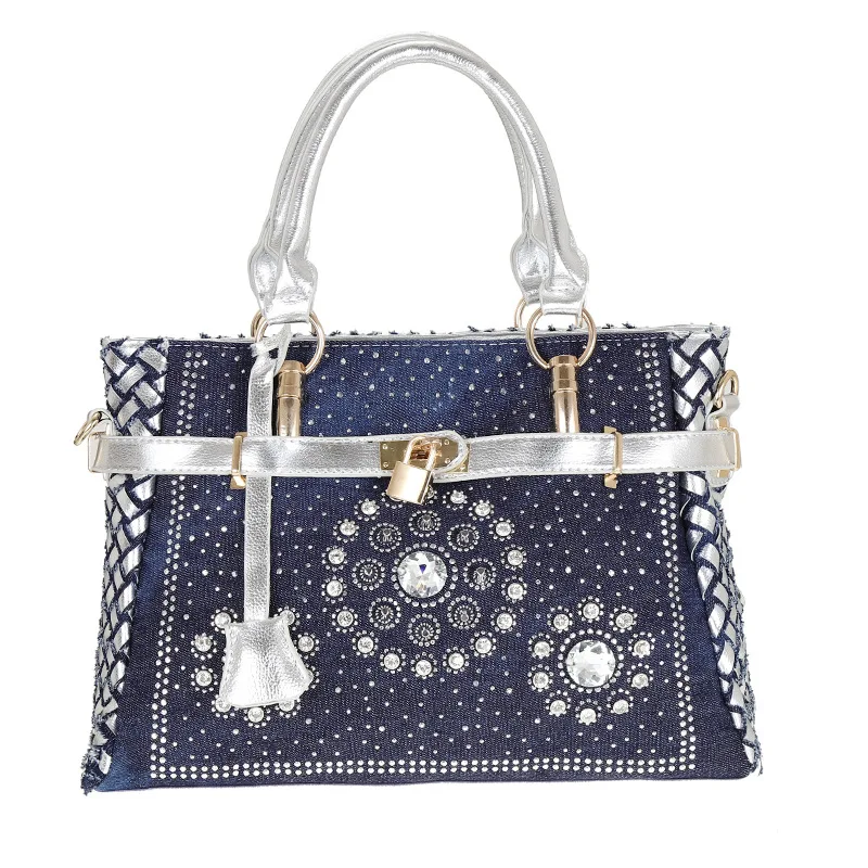 Diamond Bordered Design Fashion Denim Women Bag Jeans Shoulder Bags Girls Handbags Crossbody Bag Women Messenger Bags Satchels
Diamond Bordered Design Fashion Denim Women Bag Jeans Shoulder Bags Girls Handbags Crossbody Bag Women Messenger Bags Satchels