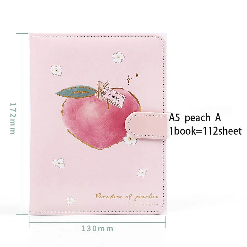 A5/A6 Cute Peach Planner Notebook Weekly Planner Agenda Leather Travel Diary Note Book Notepad Journal Supplies Stationery Gifts
A5/A6 Cute Peach Planner Notebook Weekly Planner Agenda Leather Travel Diary Note Book Notepad Journal Supplies Stationery Gifts