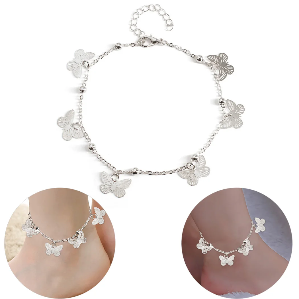 Women Butterfly Anklet Adjustable Butterfly Pendants Decor Anklet Beach Anklet Ankle Bracelet Foot Jewelry Accessories
Women Butterfly Anklet Adjustable Butterfly Pendants Decor Anklet Beach Anklet Ankle Bracelet Foot Jewelry Accessories