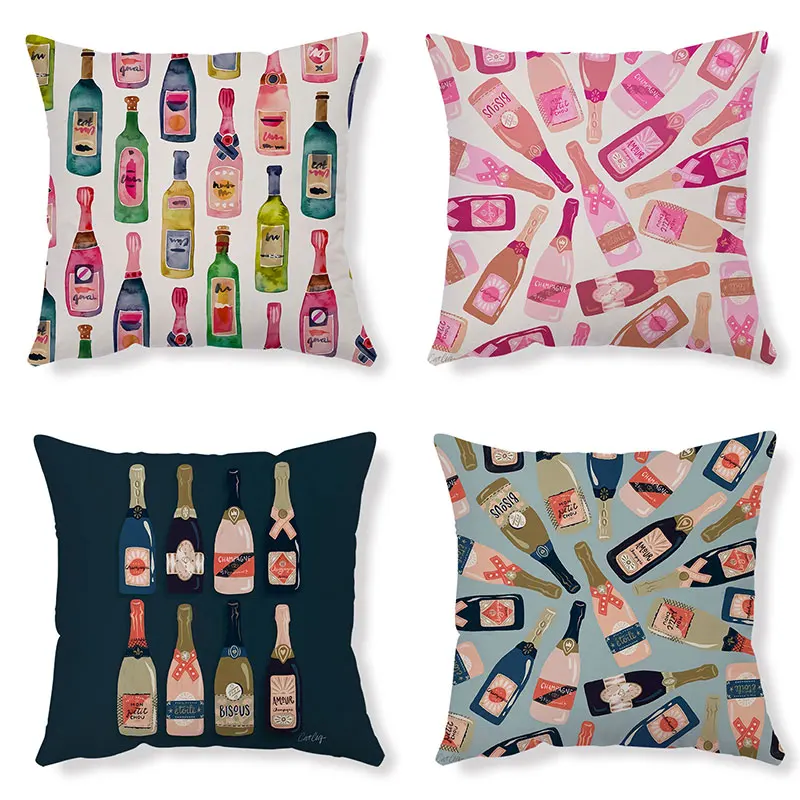 Nordic Wine Bottle Pattern Printed Soft Short Plush Cushion Cover Home Decorative Garden Chair 45*45cm Hogar Funda de Cojines
Nordic Wine Bottle Pattern Printed Soft Short Plush Cushion Cover Home Decorative Garden Chair 45*45cm Hogar Funda de Cojines