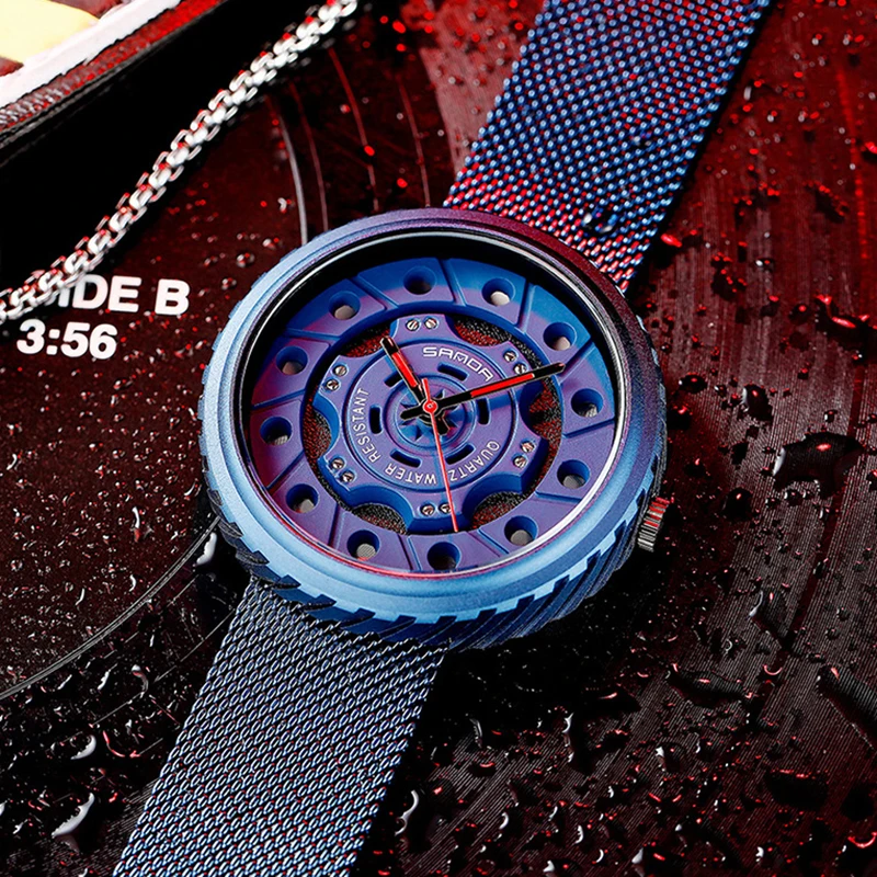 SANDA Casual Waterproof Watch Men Hardlex Mirror Hollow-carved Large Dial Quartz Man's Wristwatch
SANDA Casual Waterproof Watch Men Hardlex Mirror Hollow-carved Large Dial Quartz Man's Wristwatch
