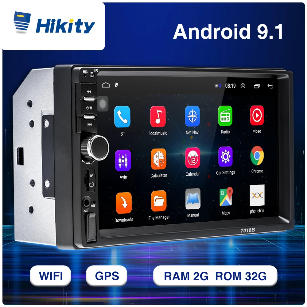Автомагнитола Hikity 2din Android 2 Гб ОЗУ мультимедийный проигрыватель для Nissan Hyundai Kia Toyata