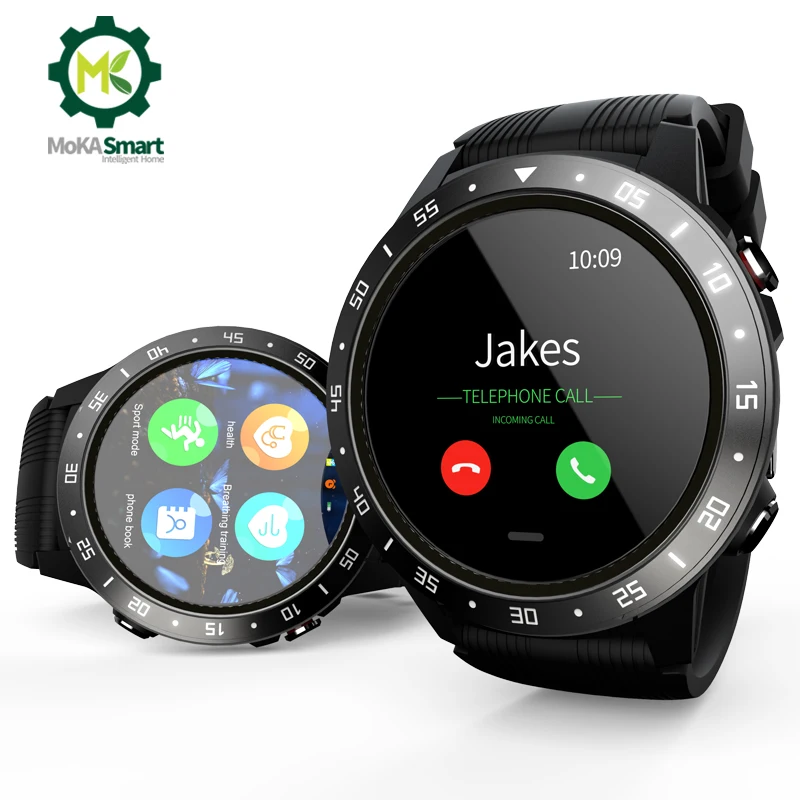 Смарт часы MOKA для мужчин водонепроницаемые умные с поддержкой android sim карты GPS