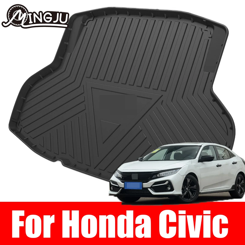 

Durable Boot Carpets Washable Trunk Storage Mat Rollable Back Box For Honda Civic Sedan 2016 2017 2018 2019 2020 2021 10th Gen