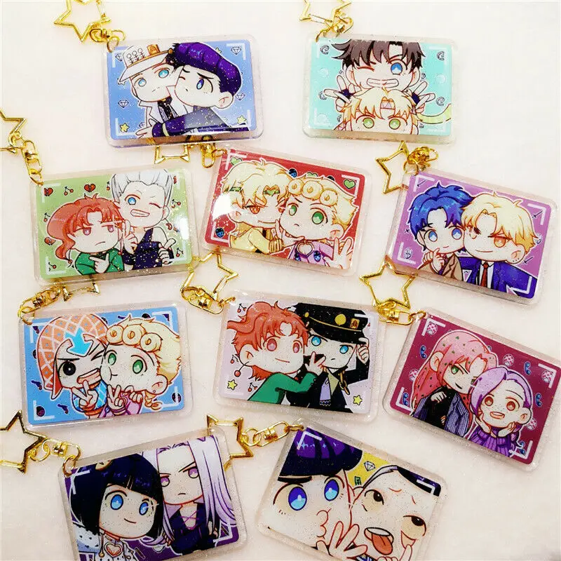 Новый cosmile Adventure Joestar Bucciarati чертёнка брелок для ключей на кулон Косплей предел