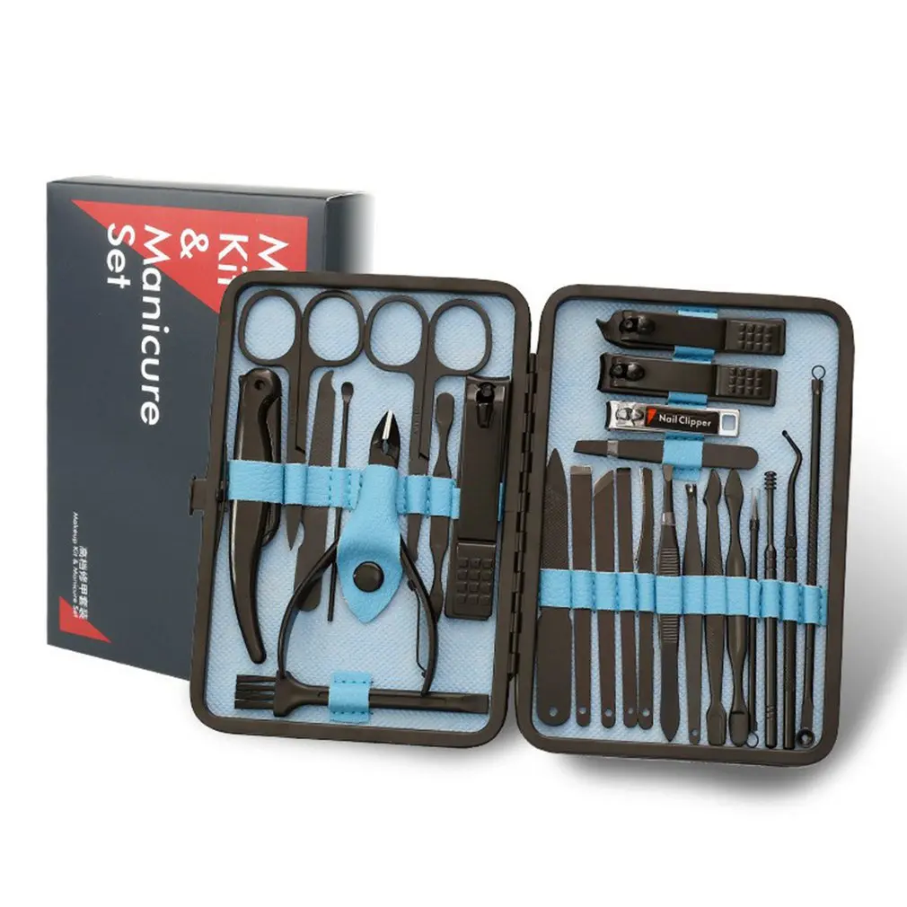 26pcs Nail Clipper Sets Manicure Set Pedicure Sets Nail Kit Professional Set Nail Manicure Kit Grooming Tools With Storage Box
26pcs Nail Clipper Sets Manicure Set Pedicure Sets Nail Kit Professional Set Nail Manicure Kit Grooming Tools With Storage Box