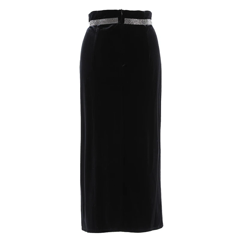 2020 New Women Hight Waist Winter Velour Skirt Elegant tassel Side Slit Sexy Female Velvet Skirt Lady Jupes
2020 New Women Hight Waist Winter Velour Skirt Elegant tassel Side Slit Sexy Female Velvet Skirt Lady Jupes
