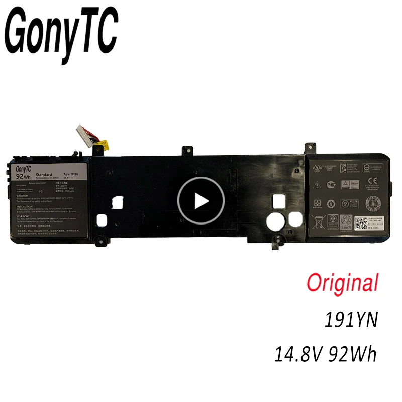 GONYTC 191YN 410GJ 8NH55 Аккумулятор для ноутбука Dell для Alienware 15 R1,15 R2, ALW15ED-1828 2f3w 1
GONYTC 191YN 410GJ 8NH55 Аккумулятор для ноутбука Dell для Alienware 15 R1,15 R2, ALW15ED-1828 2f3w 1