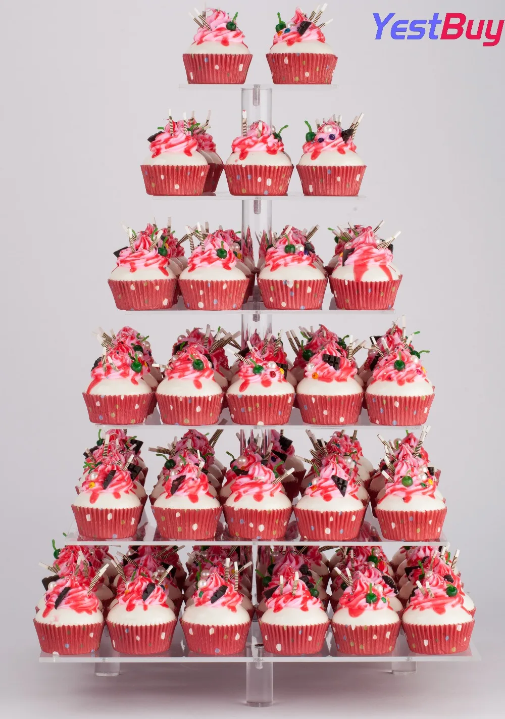 YestBuy 6 Tier Maypole Square Wedding Party Tree Tower Acrylic Cupcake Display Stand With Base (6 Tier (10cm gap))(22.8" Inches)
YestBuy 6 Tier Maypole Square Wedding Party Tree Tower Acrylic Cupcake Display Stand With Base (6 Tier (10cm gap))(22.8" Inches)