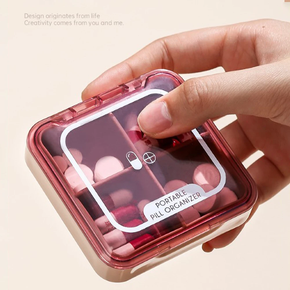 Medicine Case Plastic Independent Four Grid Large Capacity Dispenser Organizer Medicine Storage Box For Camping Travel Accessory
Medicine Case Plastic Independent Four Grid Large Capacity Dispenser Organizer Medicine Storage Box For Camping Travel Accessory