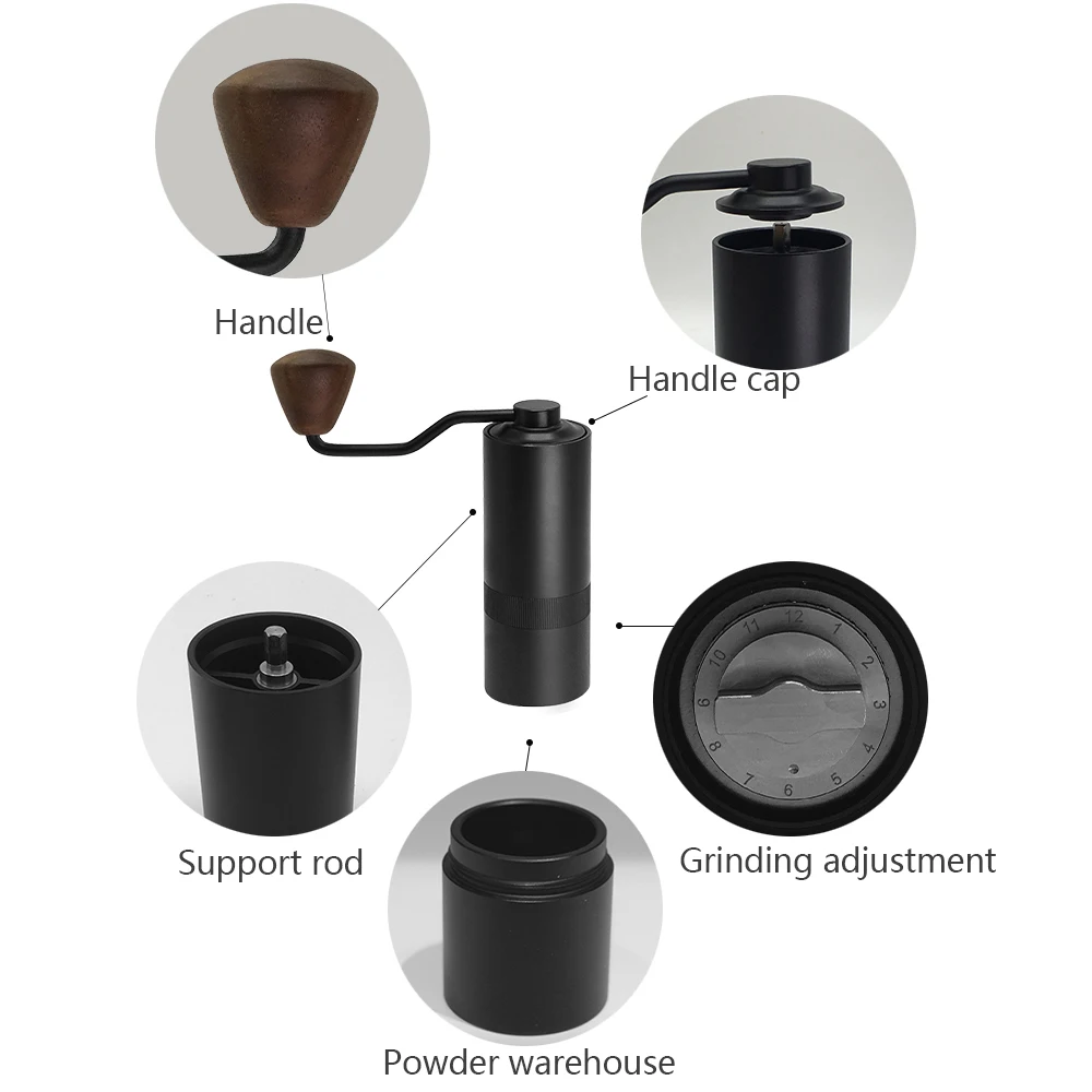 Aluminum Manual Coffee Grinder Stainless Steel Burr Grinder Conical Coffe Bean Miller Manual Coffee Machine Kitchen Tool 1 Pcs
Aluminum Manual Coffee Grinder Stainless Steel Burr Grinder Conical Coffe Bean Miller Manual Coffee Machine Kitchen Tool 1 Pcs