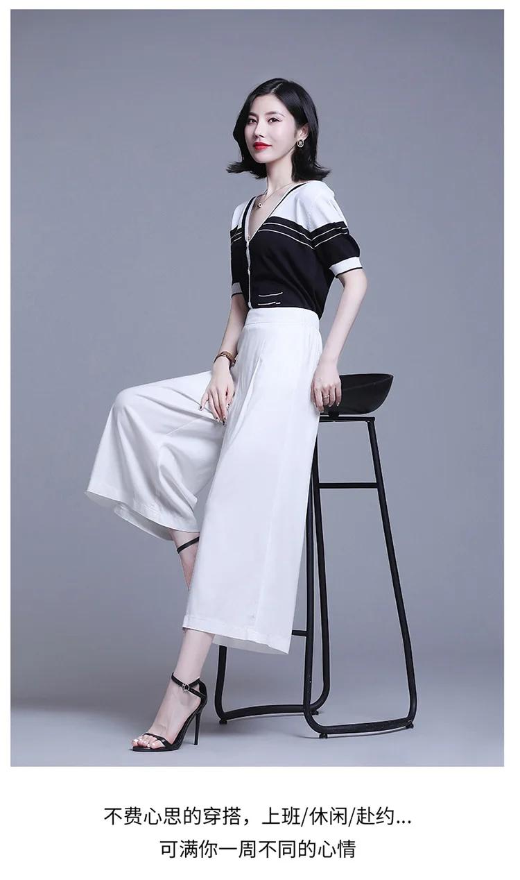 Summer Women Elastic High Waist Loose Casual Cotton Linen Wide Leg Pants 2020 Office Lady Elegant Plus Size Straight Trouser 4XL
Summer Women Elastic High Waist Loose Casual Cotton Linen Wide Leg Pants 2020 Office Lady Elegant Plus Size Straight Trouser 4XL