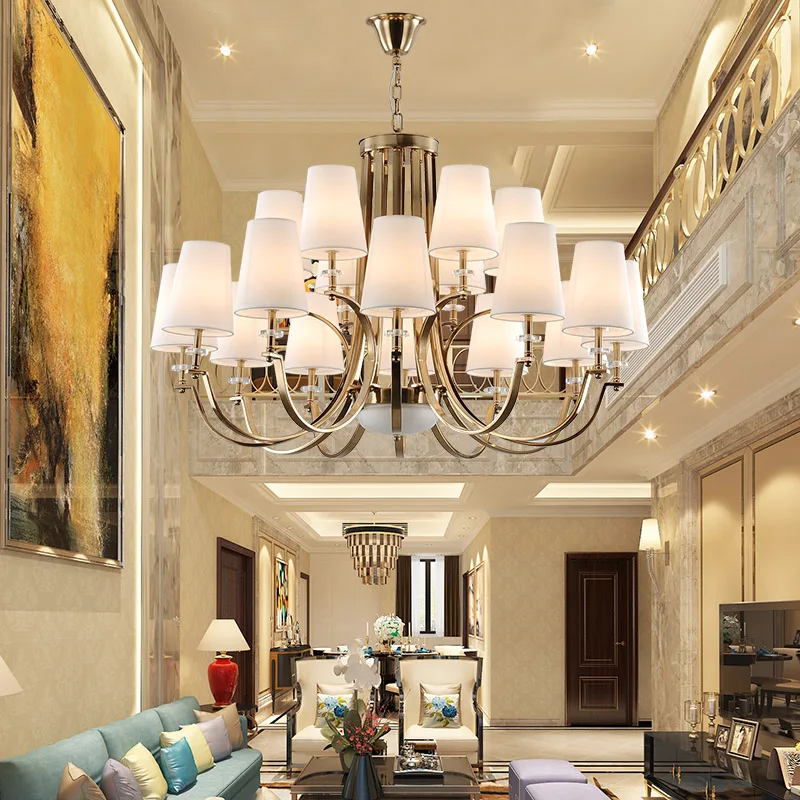 American hotel lobby luxury lamp simple column modern American simple creative restaurant bedroom chandelier
American hotel lobby luxury lamp simple column modern American simple creative restaurant bedroom chandelier