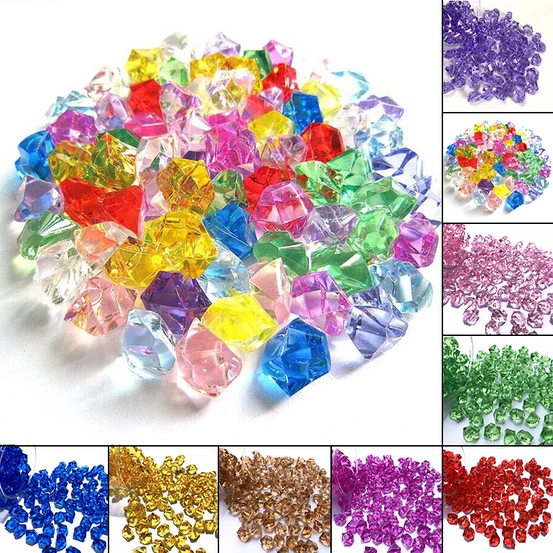 150PCS Acrylic Plastic Transparent Stone Ice Rocks Table Scatter Confetti Vase Filler Simulation Colored Gems Party Home Decor
150PCS Acrylic Plastic Transparent Stone Ice Rocks Table Scatter Confetti Vase Filler Simulation Colored Gems Party Home Decor