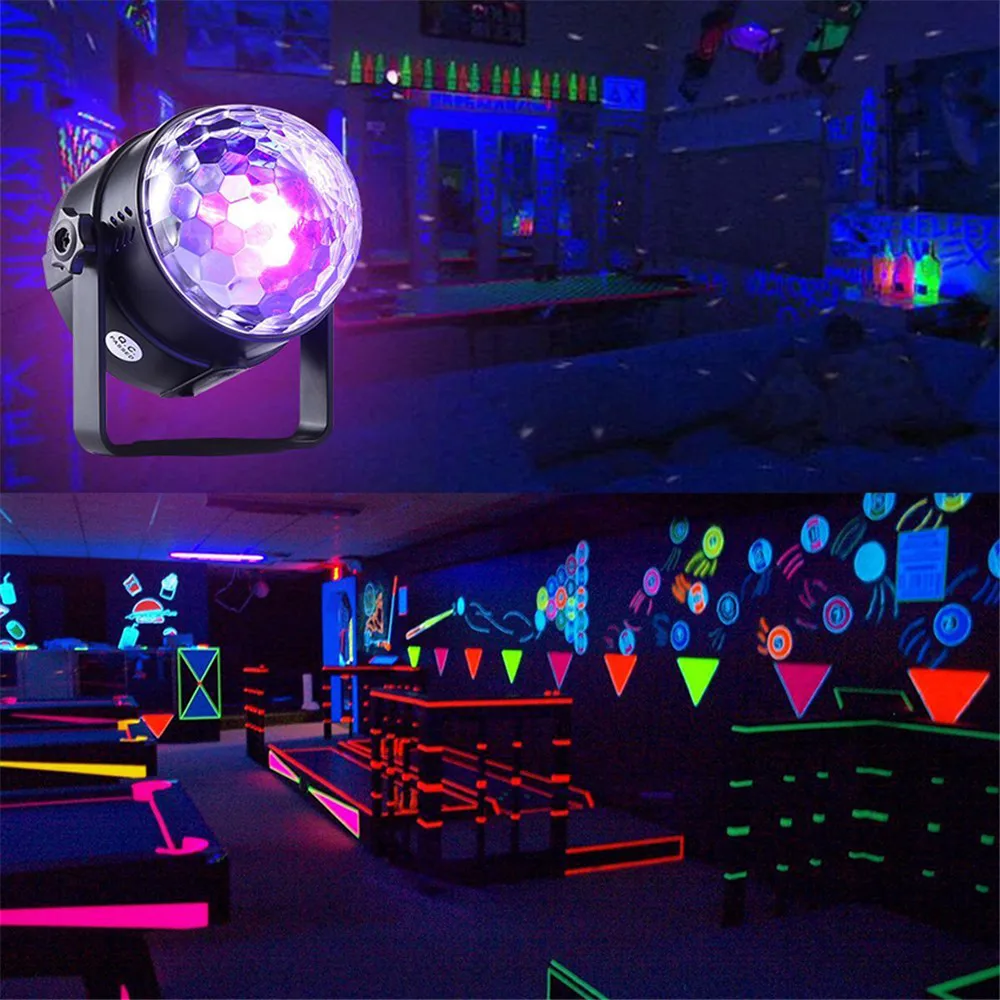 UV Black Lights 3W LED Disco Ball Party Lights Sound Activated Strobe Stage Light for Festival Bar Club Party Wedding Show Home
UV Black Lights 3W LED Disco Ball Party Lights Sound Activated Strobe Stage Light for Festival Bar Club Party Wedding Show Home