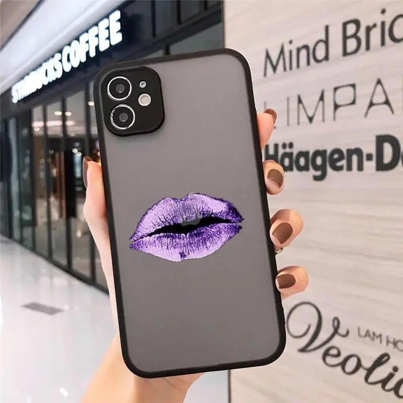 Shiny sexy lips Phone Case Matte Transparent for iPhone 7 8 11 12 s mini pro X XS XR MAX Plus mobile bags
Shiny sexy lips Phone Case Matte Transparent for iPhone 7 8 11 12 s mini pro X XS XR MAX Plus mobile bags