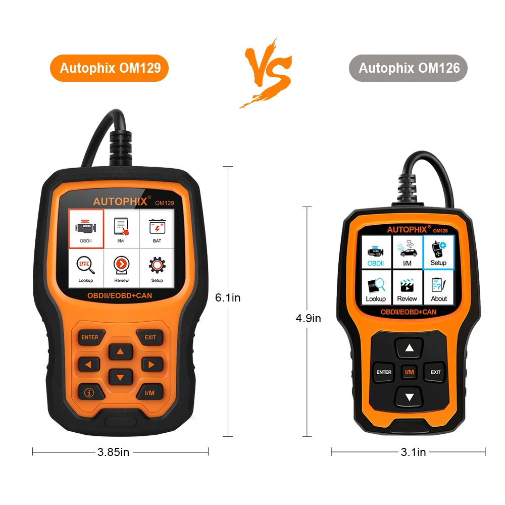 Autophix OM129 OBD2 автоматический сканер многоязычный двигатель батарея проверка