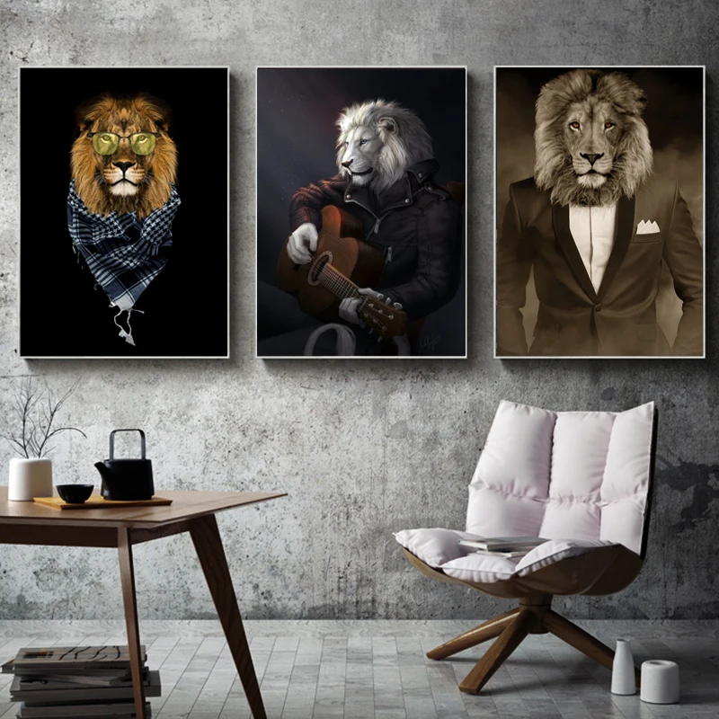 Retro Animal Art Lions Zebra Canvas Paintings Wall Art Posters and Prints Wall Pictures for Living Room Home Wall Cuadros Decor
Retro Animal Art Lions Zebra Canvas Paintings Wall Art Posters and Prints Wall Pictures for Living Room Home Wall Cuadros Decor