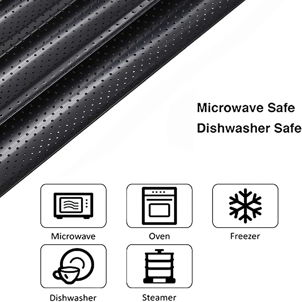 Hot Carbon Steel 2 Or 4 Groove Wave French Bread Baking Tray For Baguette Bake Mold Pan DIY Bread Mold Baking And Pastry Tool.
Hot Carbon Steel 2 Or 4 Groove Wave French Bread Baking Tray For Baguette Bake Mold Pan DIY Bread Mold Baking And Pastry Tool.